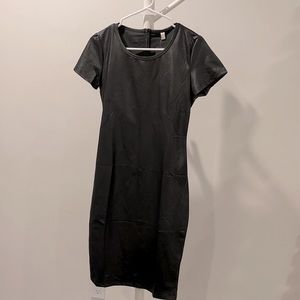 Anself black bodycon midi dress